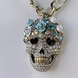 Betsey Johnson Sugar Skull Necklace